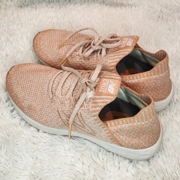 New Balance Fresh Foam CRUZ Sockfit Flyknit Pink Women's Running Shoes Sz 9.5 - Picture 9 of 11
